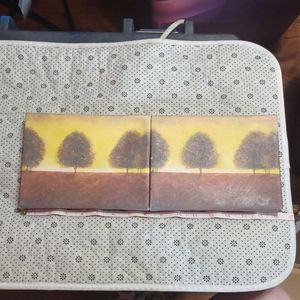 2 matching wall decor